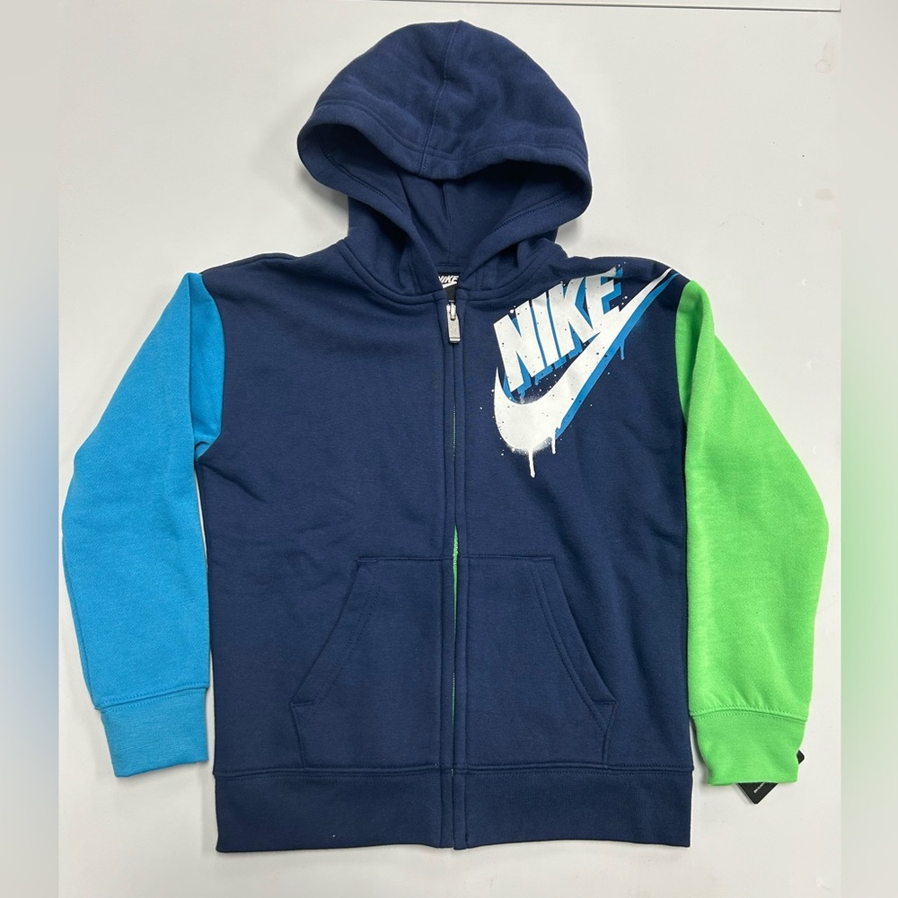 Nike Full Zip Felpa Blu da Bambino Hoodie